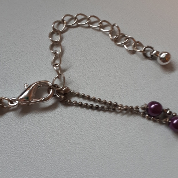 Purple flower necklace - Picture 5 of 5